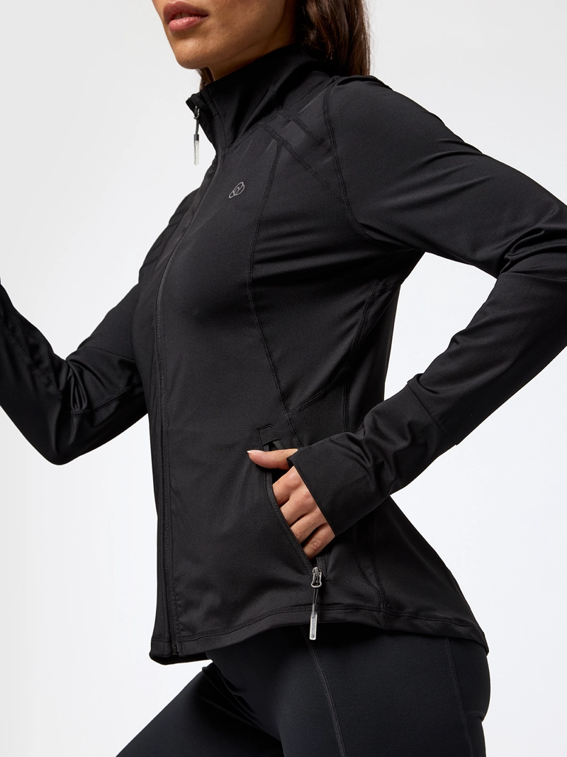 CHAQUETA 2ND LAYER FULL ZIP NEGRO MUJER BSOUL - 2