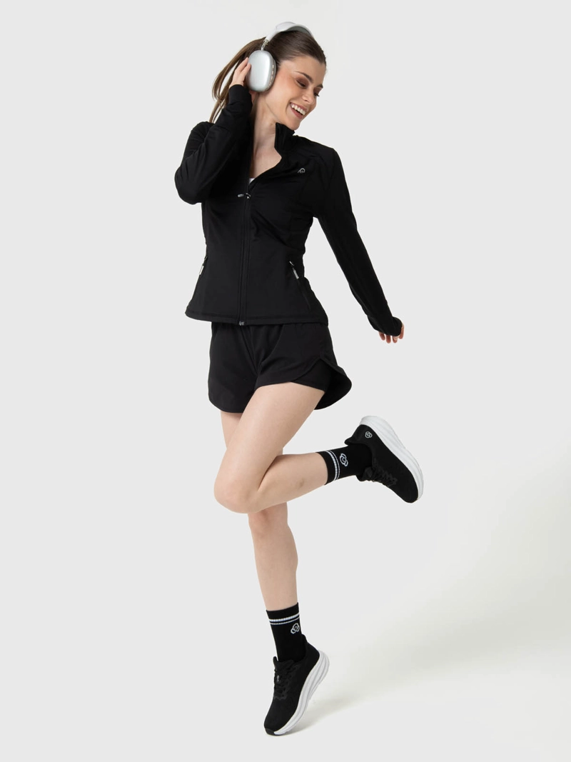 CHAQUETA 2ND LAYER FULL ZIP NEGRO MUJER BSOUL - 2
