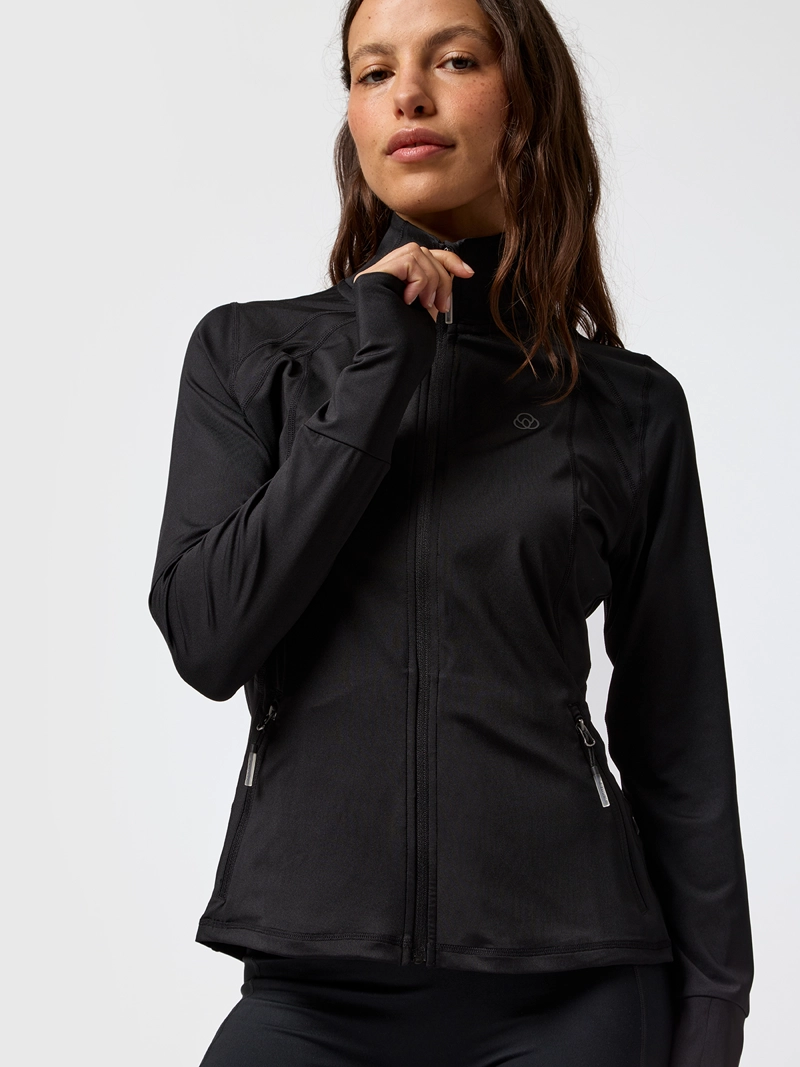 CHAQUETA 2ND LAYER FULL ZIP NEGRO MUJER BSOUL - 5