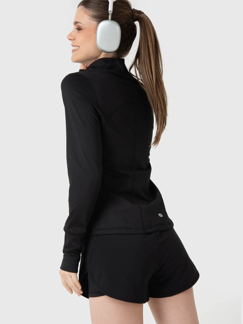 CHAQUETA 2ND LAYER FULL ZIP NEGRO MUJER BSOUL - 5