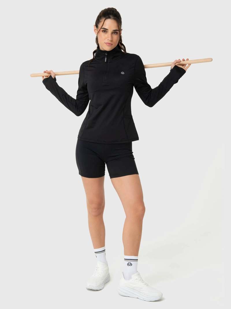 POLERON HALF ZIP REC NEGRO BSOUL - 5