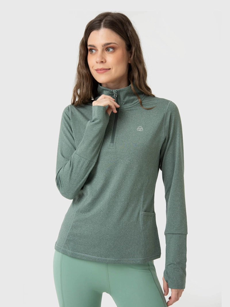 POLERON HALF ZIP REC VERDE BSOUL - 4