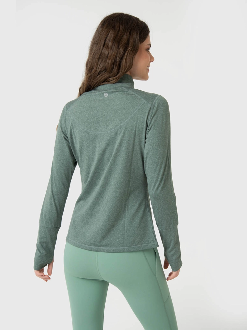 POLERON HALF ZIP REC VERDE BSOUL - 5