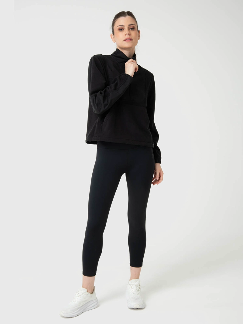 POLERON MUJER MID ZIP NEGRO BSOUL - 5