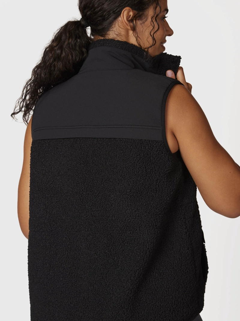 PARKA MUJER SHERPA NEGRA BSOUL - 2