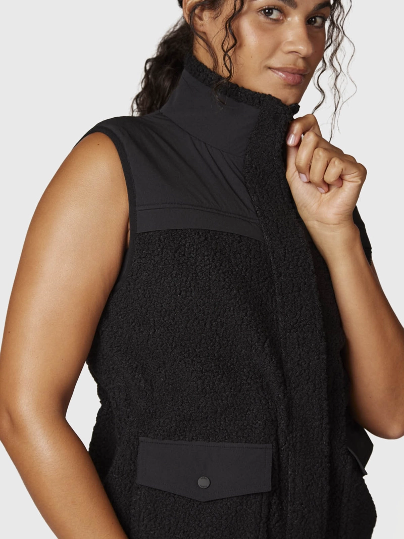 PARKA MUJER SHERPA NEGRA BSOUL - 4