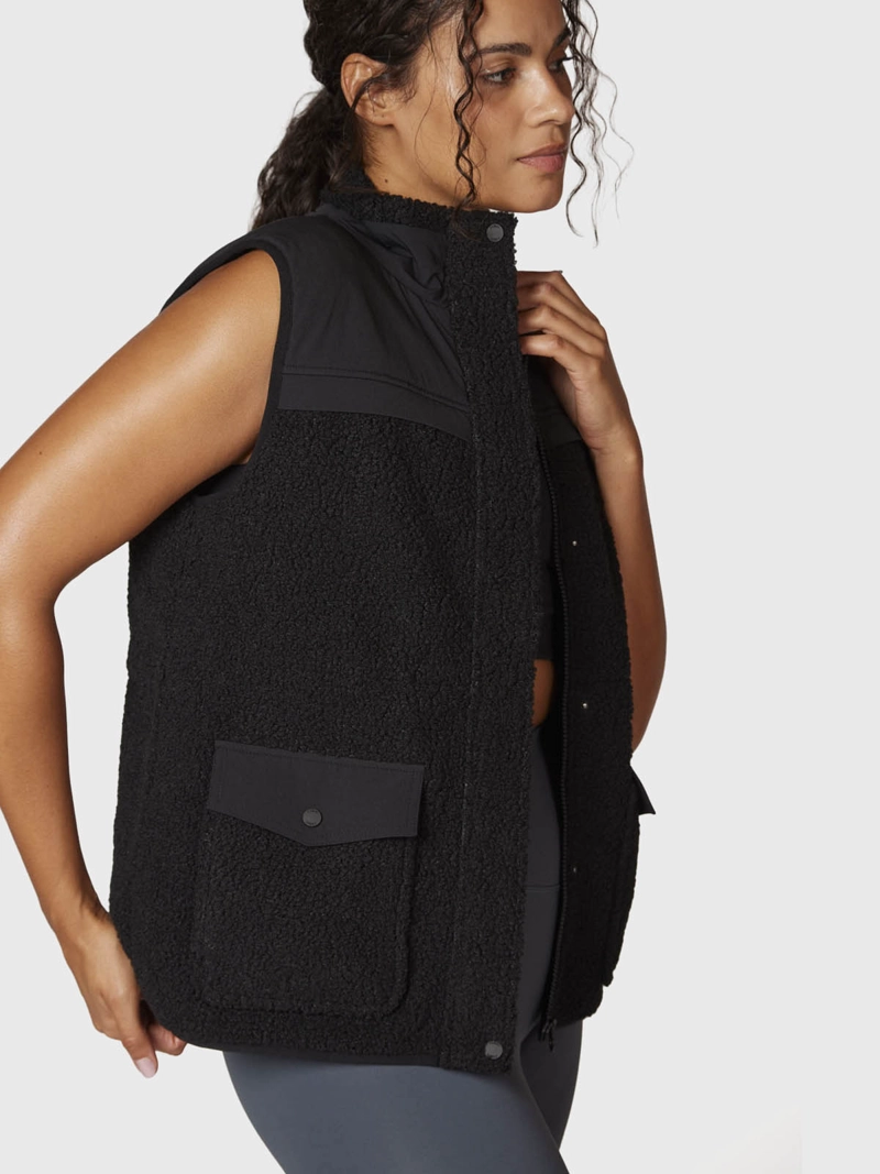 PARKA MUJER SHERPA NEGRA BSOUL - 5