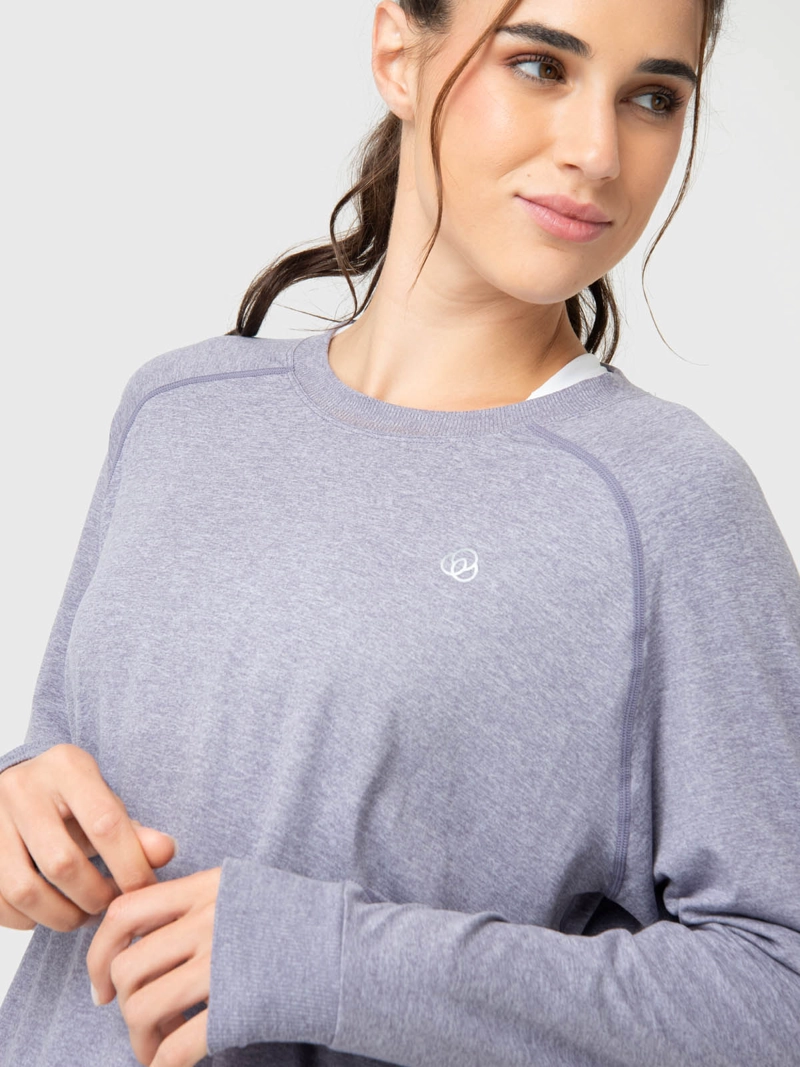 POLERON MUJER CREW NECK MORADO BSOUL - 4