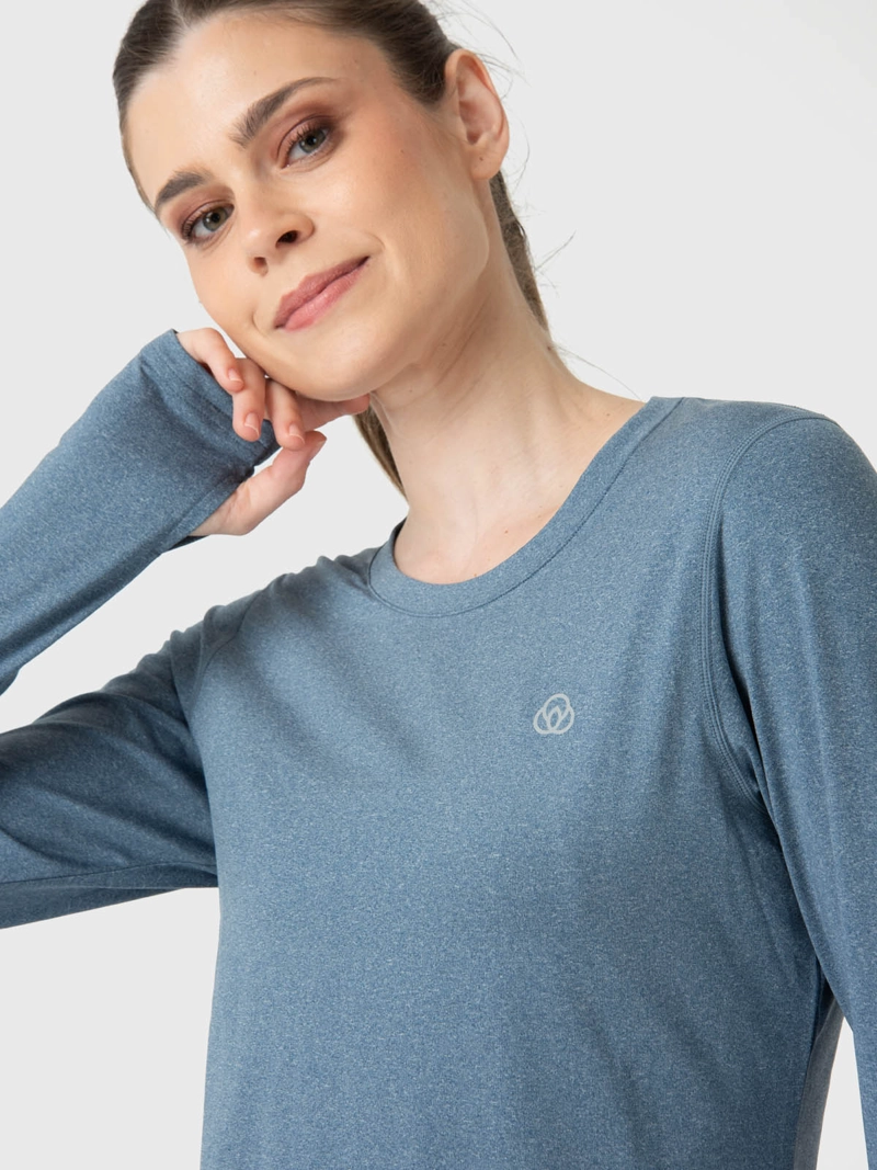 POLERA AZUL MUJER FIRST LAYER BSOUL - 4