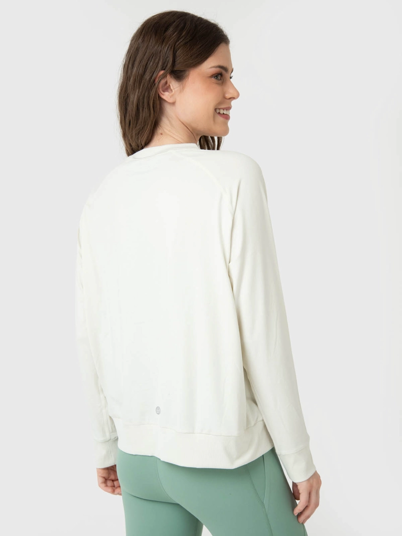 POLERON MUJER CREW NECK BLANCO BSOUL - 2