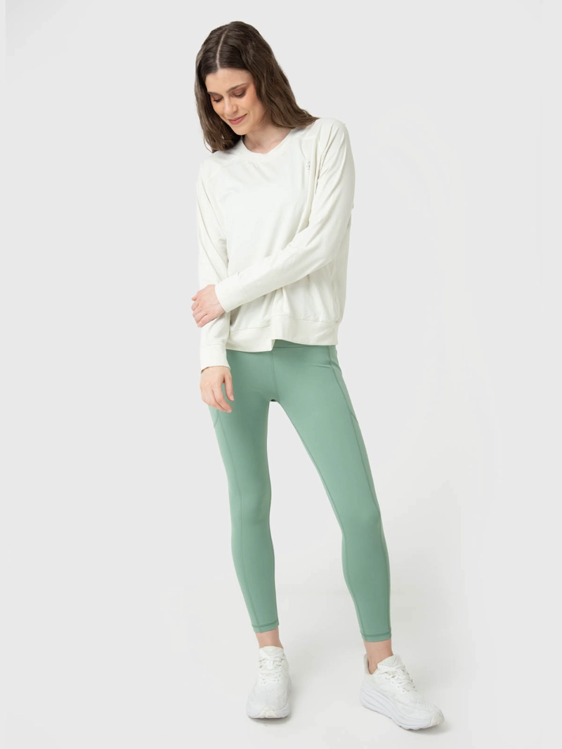 POLERON MUJER CREW NECK BLANCO BSOUL - 5