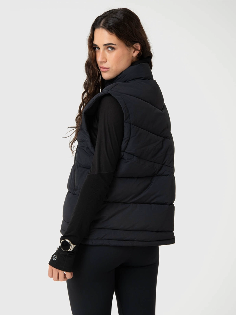 PARKA MUJER SLEEVELES NEGRA BSOUL - 4