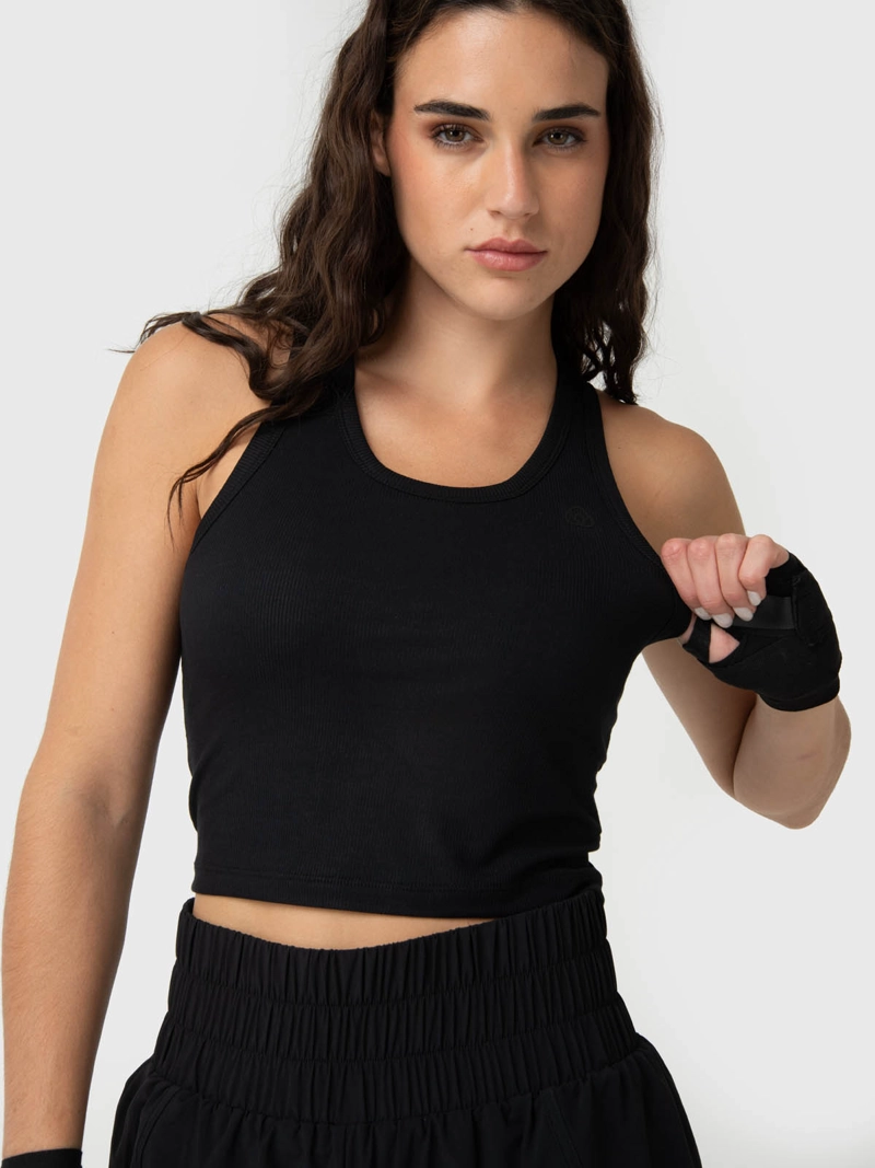 POLERA MUJER MODAL RIB ALOE NEGRO BSOUL - 1