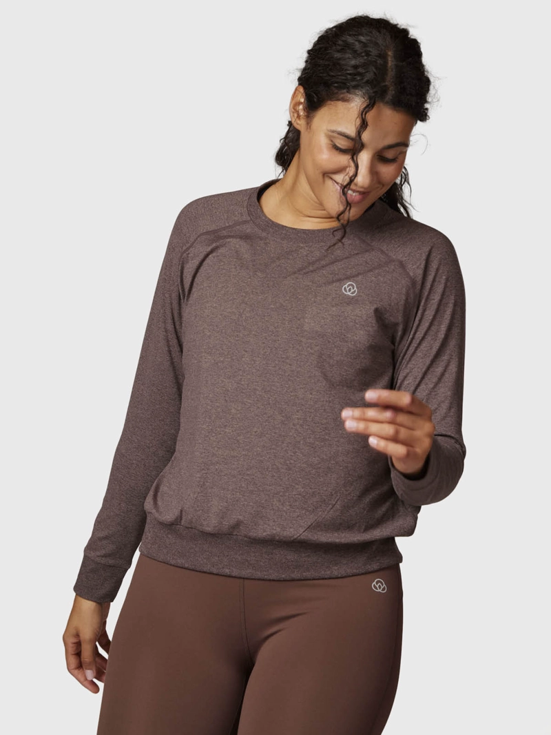 POLERON MUJER CREW NECK CAFE  BSOUL - 1