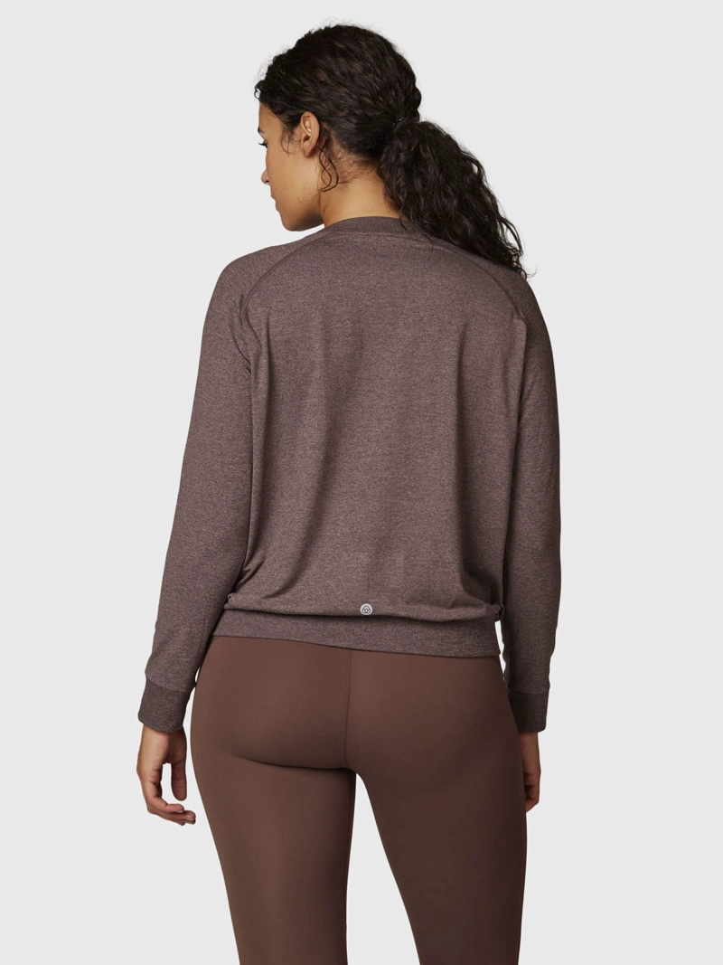 POLERON MUJER CREW NECK CAFE  BSOUL - 4