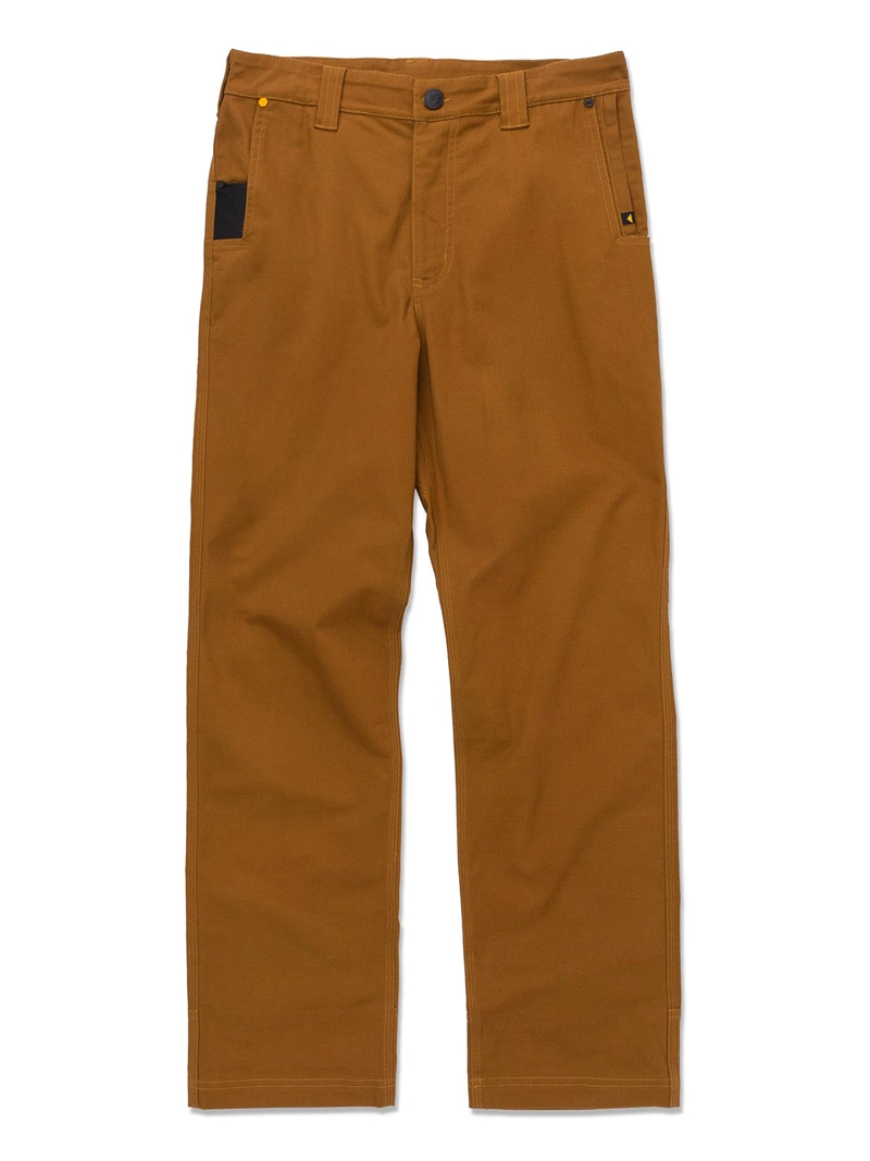 PANTALON TIRO MEDIO CASUAL HOMBRE BRUSH PANT CAFE  CAT - 1