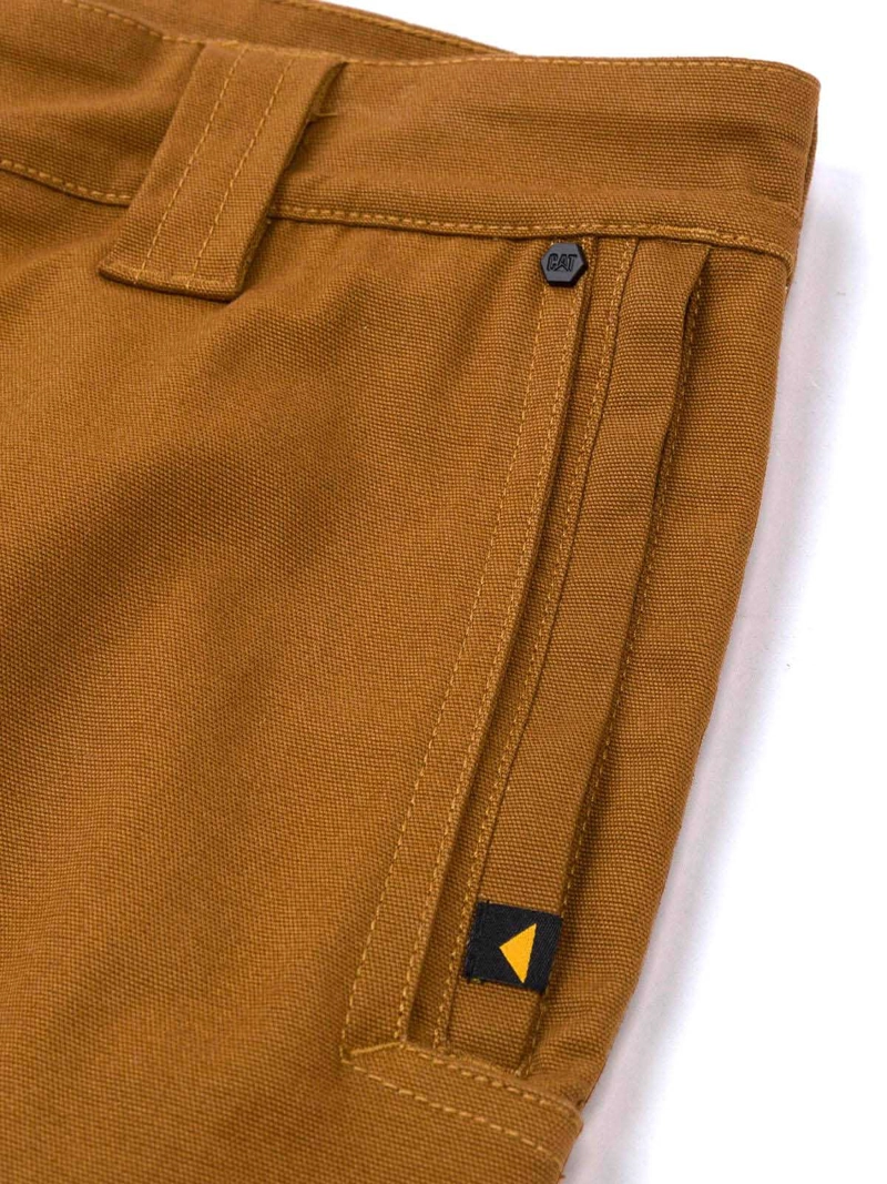 PANTALON TIRO MEDIO CASUAL HOMBRE BRUSH PANT CAFE  CAT - 6