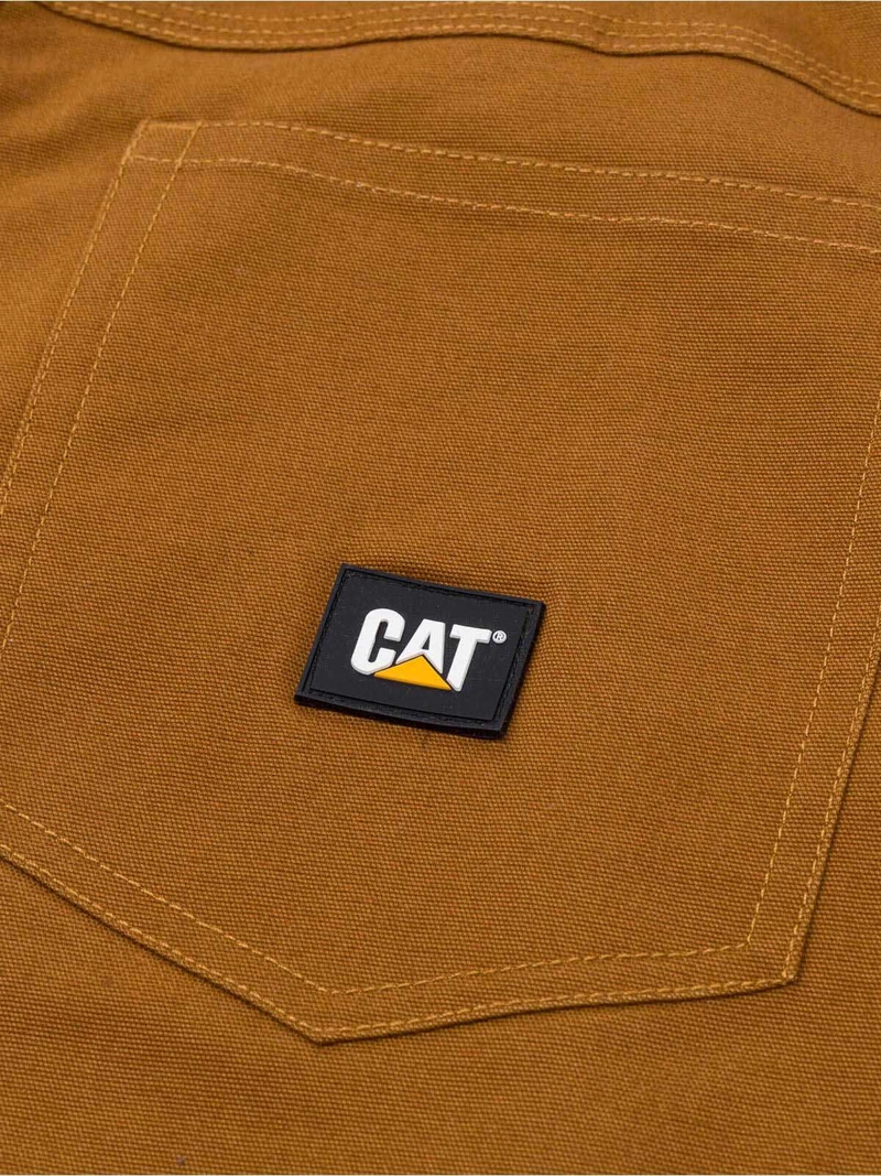PANTALON TIRO MEDIO CASUAL HOMBRE BRUSH PANT CAFE  CAT - 8
