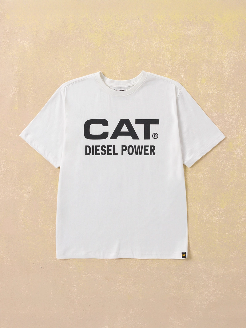 POLERA HOMBRE AVERY R CAT S/S DIES BLANCO CATERPILLAR - 1