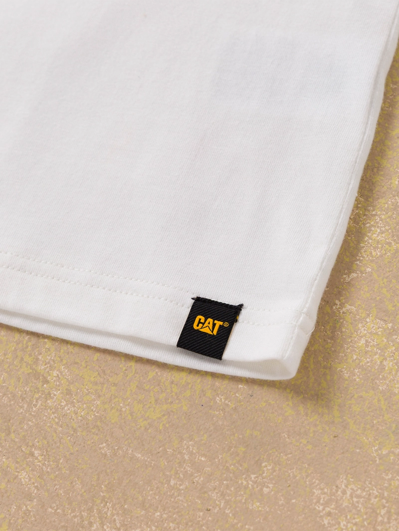 POLERA HOMBRE AVERY R CAT S/S DIES BLANCO CATERPILLAR - 5