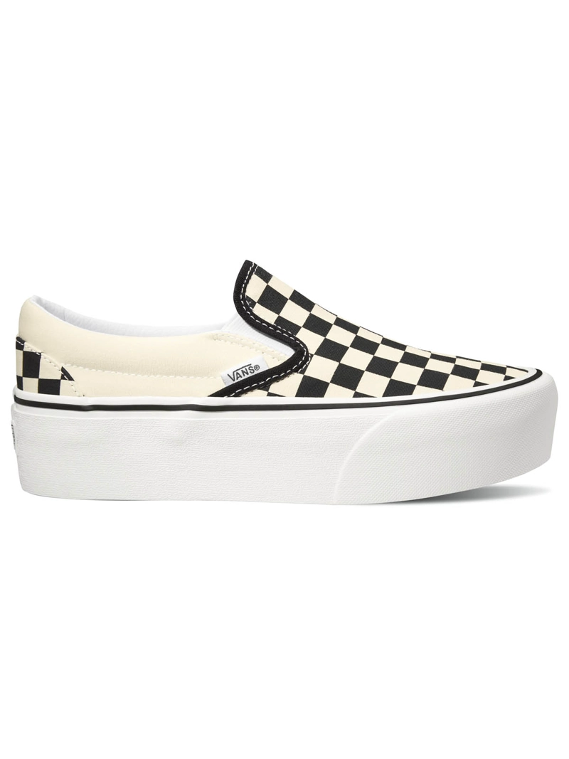 ZAPATILLA MUJER SLIP-ON STACKFORM CHECKER NEGRO VANS - 1