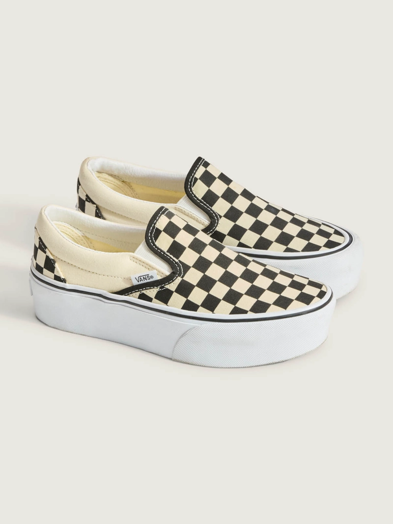 ZAPATILLA MUJER SLIP-ON STACKFORM CHECKER NEGRO VANS - 2