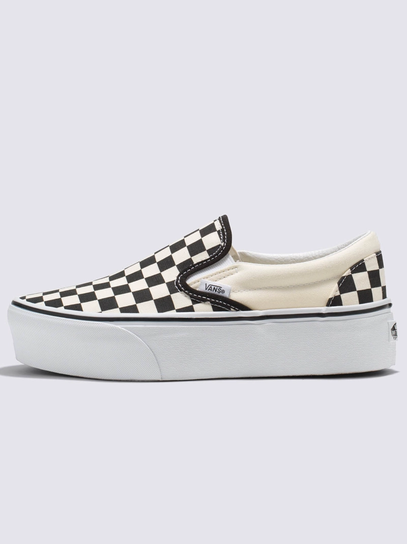 ZAPATILLA MUJER SLIP-ON STACKFORM CHECKER NEGRO VANS - 4