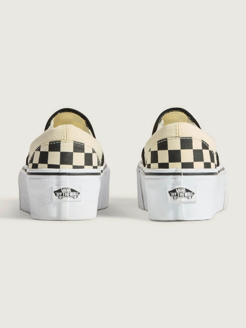 ZAPATILLA MUJER SLIP-ON STACKFORM CHECKER NEGRO VANS - 6