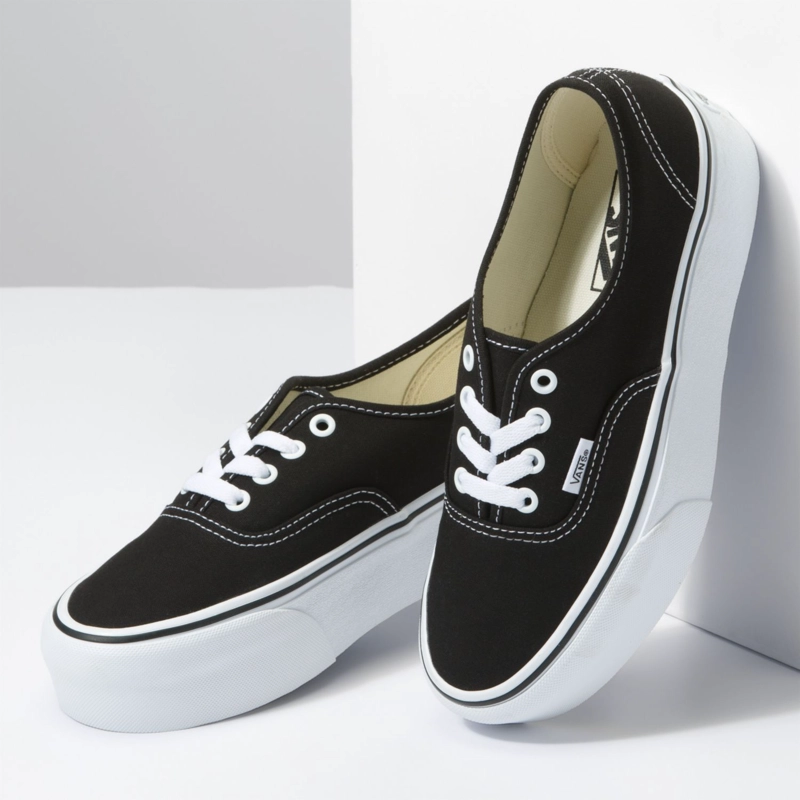ZAPATILLA MUJER AUTHENTIC STACKFORM CANVAS NEGRO VANS - 4