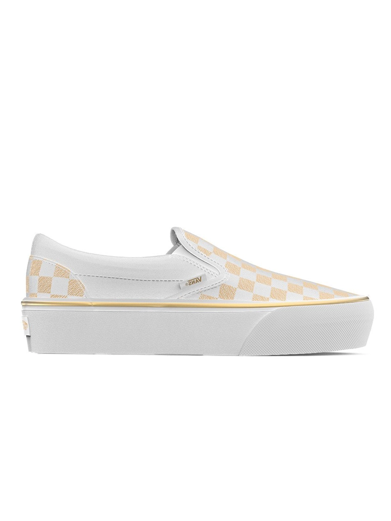 ZAPATILLA MUJER CLASSIC SLIP-ON PLAT AMARILLO VANS - 1