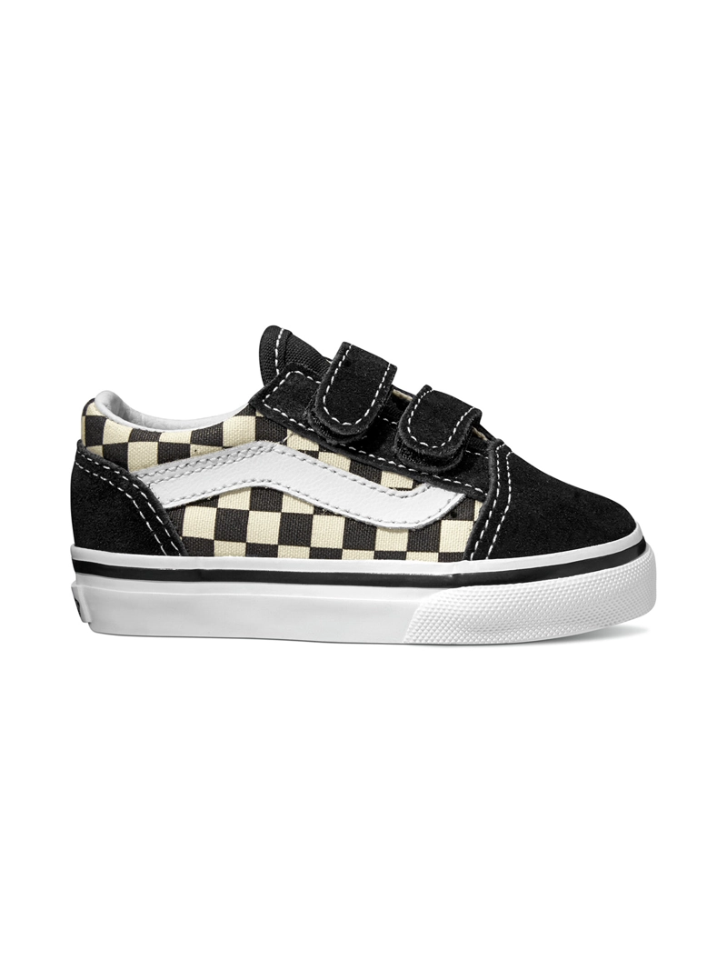 ZAPATILLA BEBE OLD SKOOL V PRIMARY CHECK BLACK VANS - 1