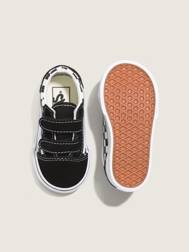 ZAPATILLA BEBE OLD SKOOL V PRIMARY CHECK BLACK VANS - 5