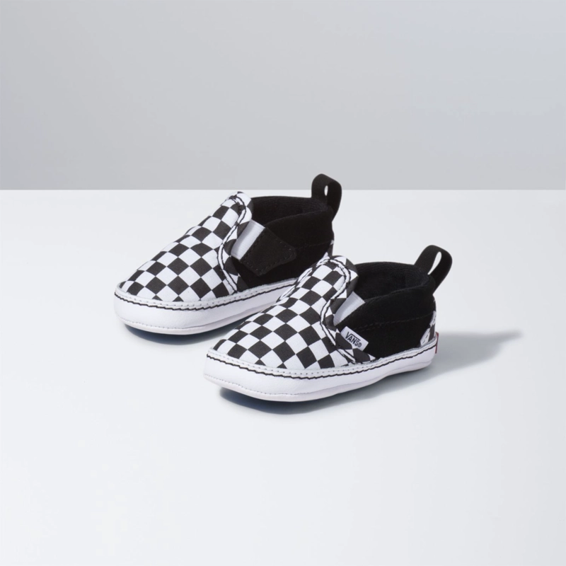 ZAPATILLA NIÑO SLIP-ON V CRIB (CHECKER) BLACK VANS - 1