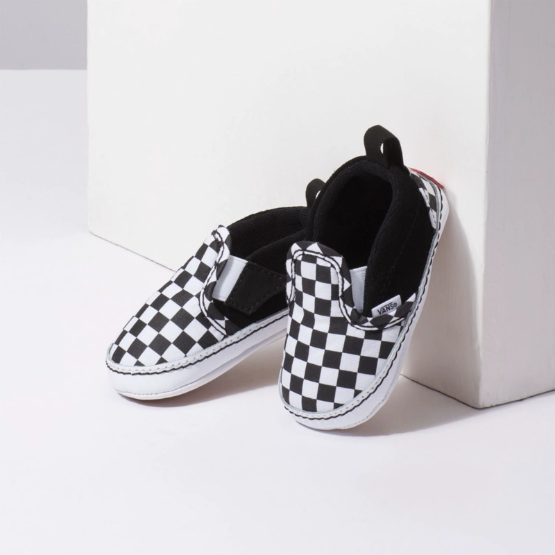 ZAPATILLA NIÑO SLIP-ON V CRIB (CHECKER) BLACK VANS - 4