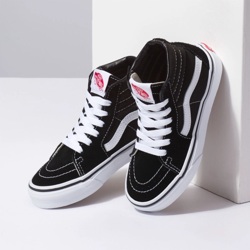 ZAPATILLA C/CANA NIÑO UY SK8-HI BLACK/TRUE WHITE  VANS - 4
