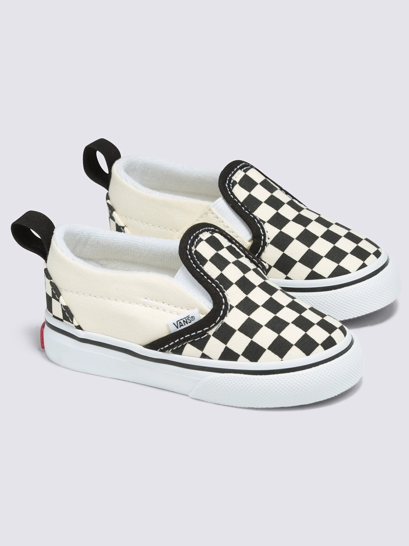 ZAPATILLA BEBE SLIP-ON V (CHECKERBOARD) BLACK VANS - 2