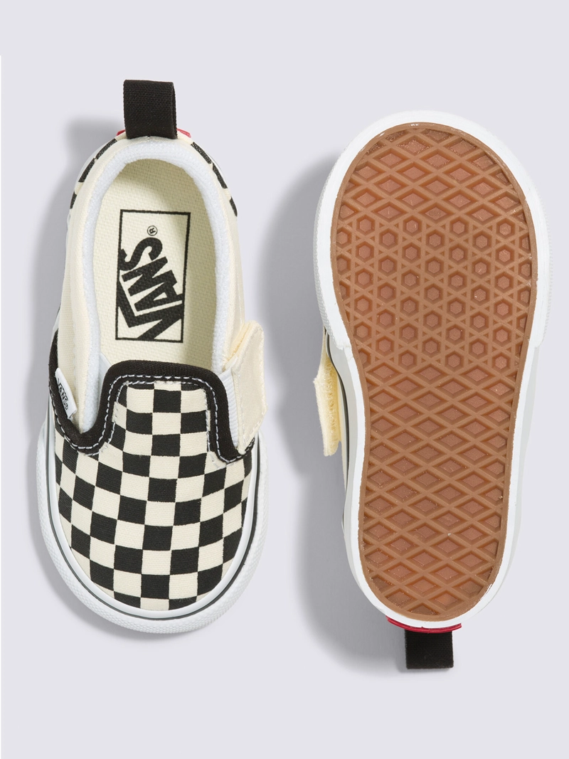 ZAPATILLA BEBE SLIP-ON V (CHECKERBOARD) BLACK VANS - 5
