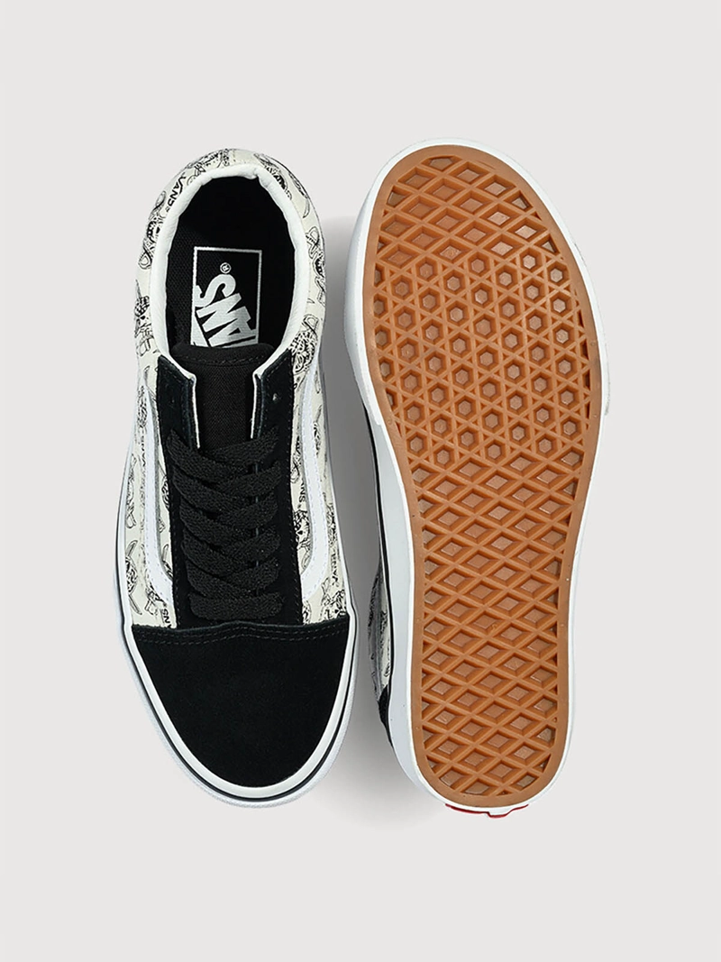ZAPATILLA JUNIOR (8 A 14 AÑOS) OLD SKOOL NEGRO VANS - 3