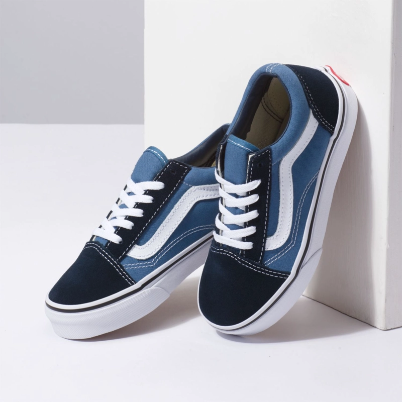 ZAPATILLA NIÑO UY OLD SKOOL NAVY/TRUE WHITE  VANS - 4