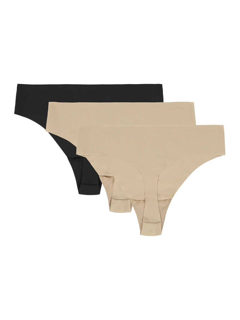 PACK 3 CALZON MUJER PURE STRETCH NO SHOW TANGA CAFE  UNDER ARMOUR - 2