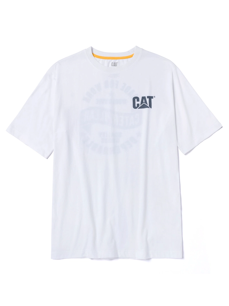 POLERA MANGA CORTA HOMBRE DISEÑO MFW BLANCO CAT - 1