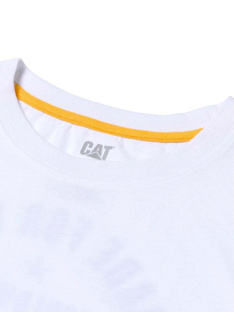 POLERA MANGA CORTA HOMBRE DISEÑO MFW BLANCO CAT - 4