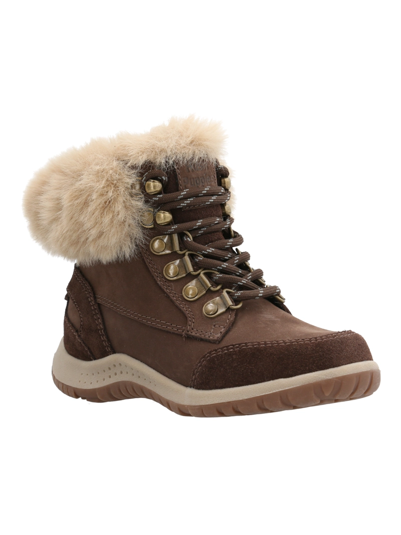 BOTIN CUERO NIÑA NEW FERDA-K CAFE  HUSH PUPPIES - 1