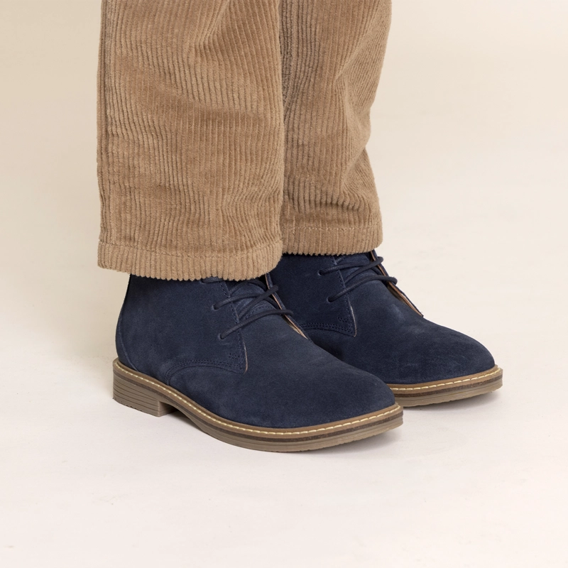 BOTIN CUERO NIÑO NEW SAFARI-K  AZUL HUSH PUPPIES - 2