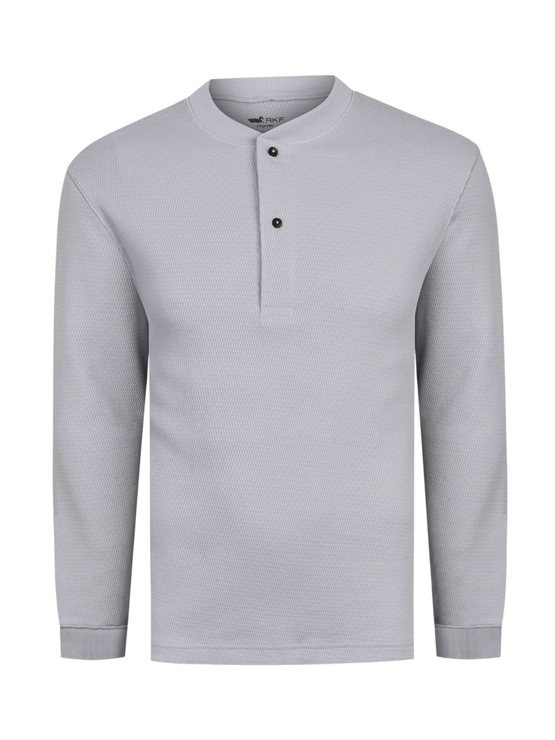 POLERA ALGODON HOMBRE GRAIN GRIS ROCKFORD - 1