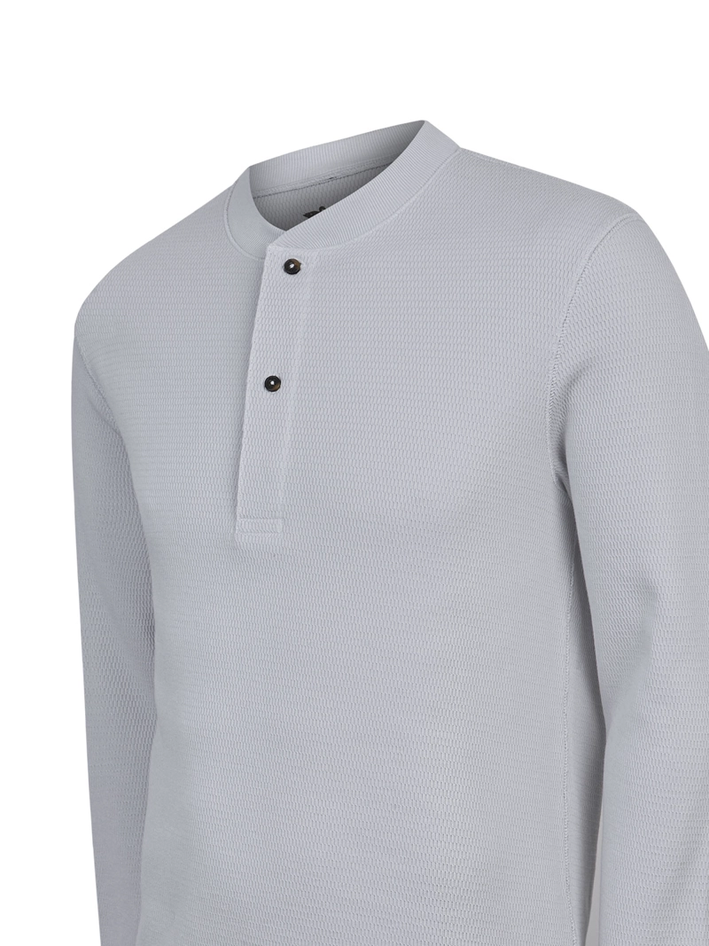 POLERA ALGODON HOMBRE GRAIN GRIS ROCKFORD - 4