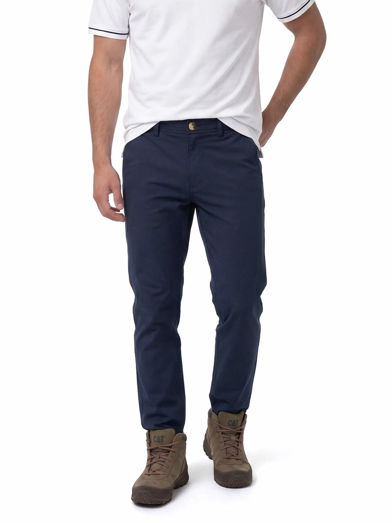 PANTALON HOMBRE SLIM TAPERED CHINO AZUL CAT - 1