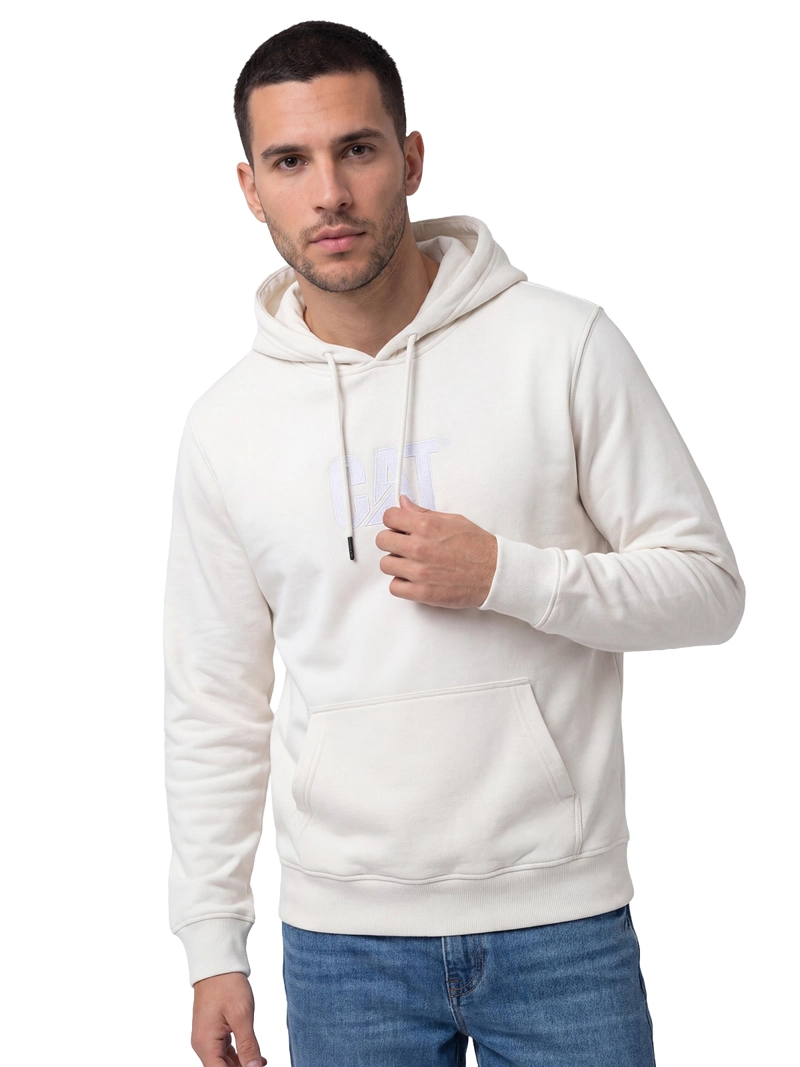 POLERON HOMBRE LOGO BLANCO CAT - 1