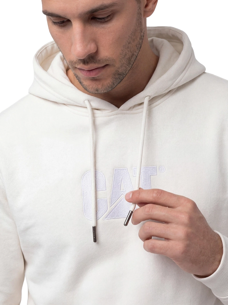 POLERON HOMBRE LOGO BLANCO CAT - 5