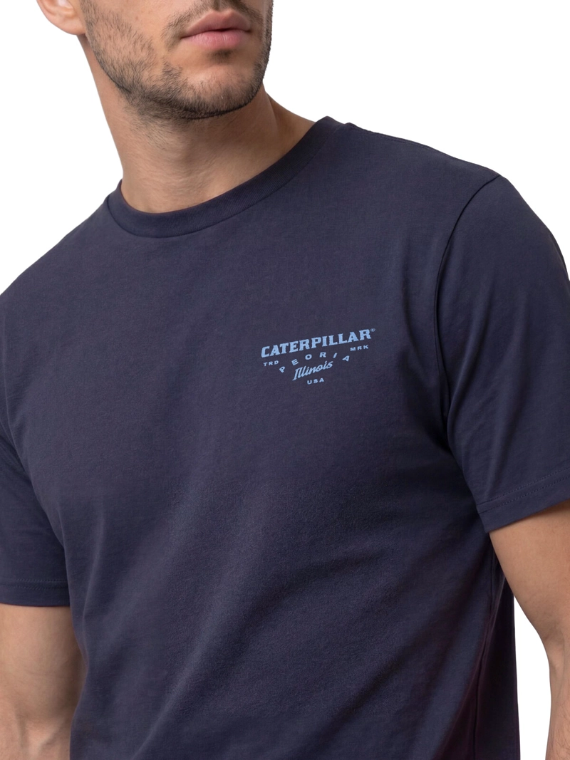 POLERA MANGA CORTA HOMBRE HERITAGE PEORIA AZUL CAT - 5
